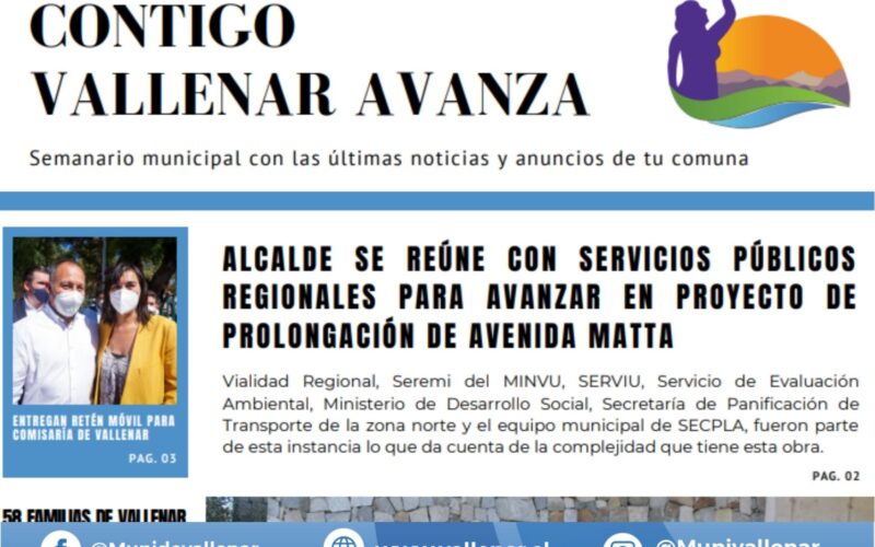 Semanario Municipal “Contigo, Vallenar Avanza” N°9