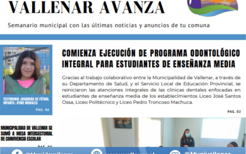 Semanario Municipal “Contigo, Vallenar Avanza” N°10