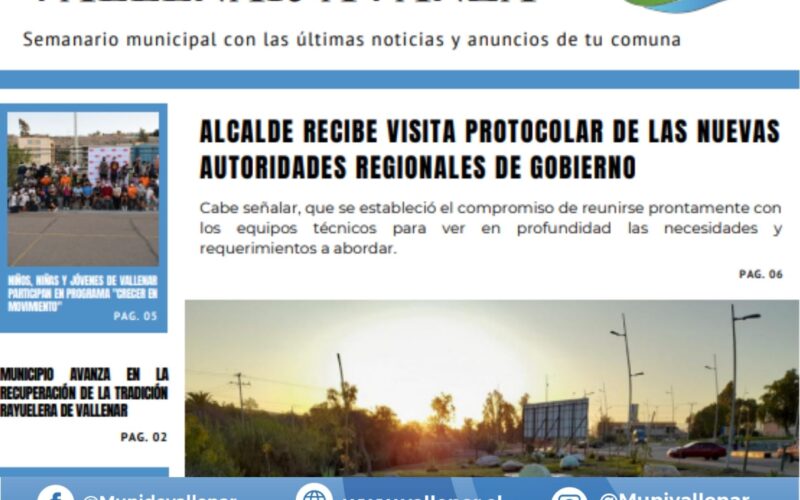 Semanario Municipal “Contigo, Vallenar Avanza” N°11