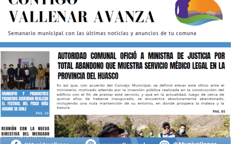 Semanario Municipal “Contigo, Vallenar Avanza” N°20