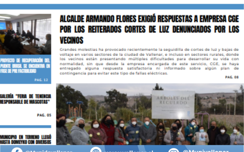 Semanario Municipal “Contigo, Vallenar Avanza” N°18