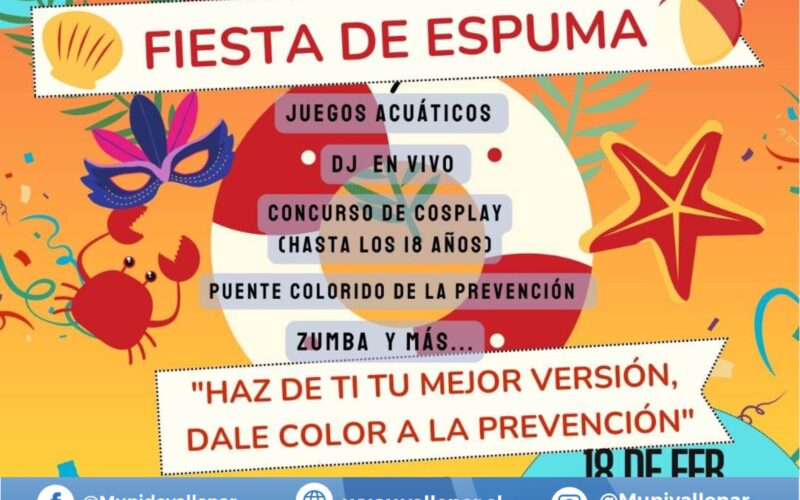 Bases de concurso de “Cosplay” Fiesta espuma Parque Acuatico Quinta Valle
