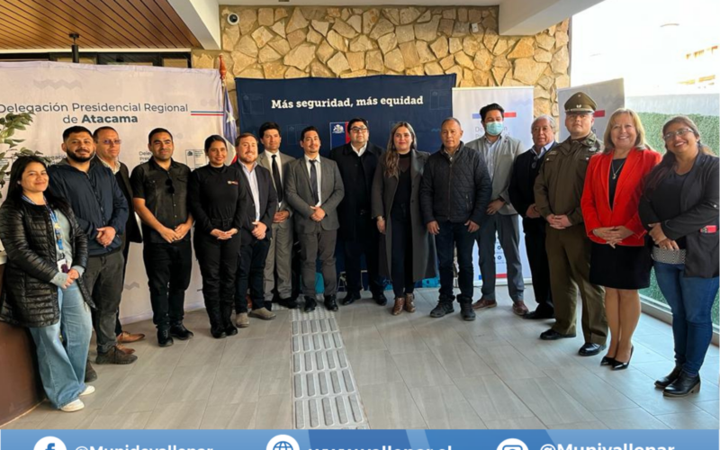 MUNICIPIO DE VALLENAR RECIBIRÁ NUEVOS RECURSOS PARA EL DESARROLLO DE PROYECTOS EN PREVENCIÓN DE DELITOS