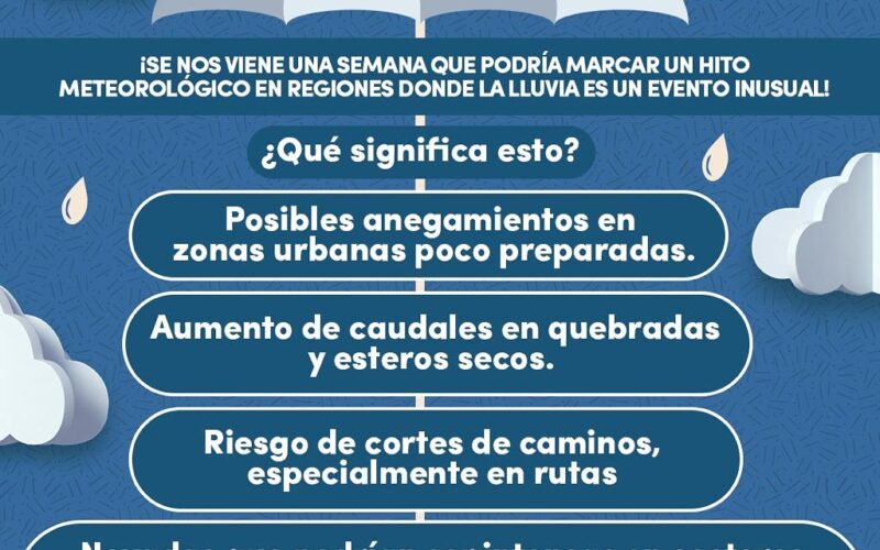 ALERTA METEOROLÓGICA EN VALLENAR