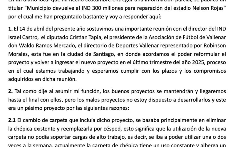 DECLARACIÓN PÚBLICA