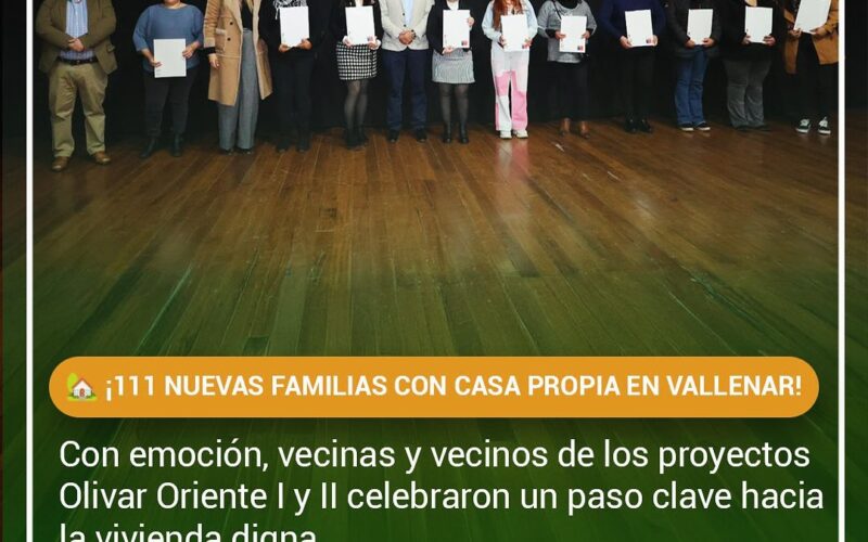 MÁS FAMILIAS DE VALLENAR ACCEDEN A LA CASA PROPIA
