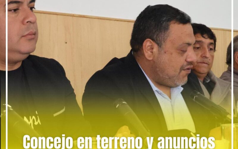 CONCEJO EN TERRENO Y ANUNCIOS QUE PROYECTAN EL FUTURO DE VALLENAR