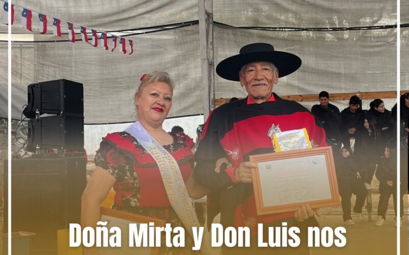 DOÑA MIRTA Y DON LUIS NOS REPRESENTARÁN EN EL PROVINCIAL DE CUECA DEL ADULTO MAYOR