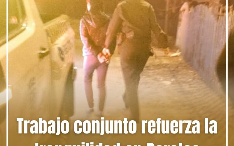 TRABAJO CONJUNTO REFUERZA LA TRANQUILIDAD EN PERALES VIEJO