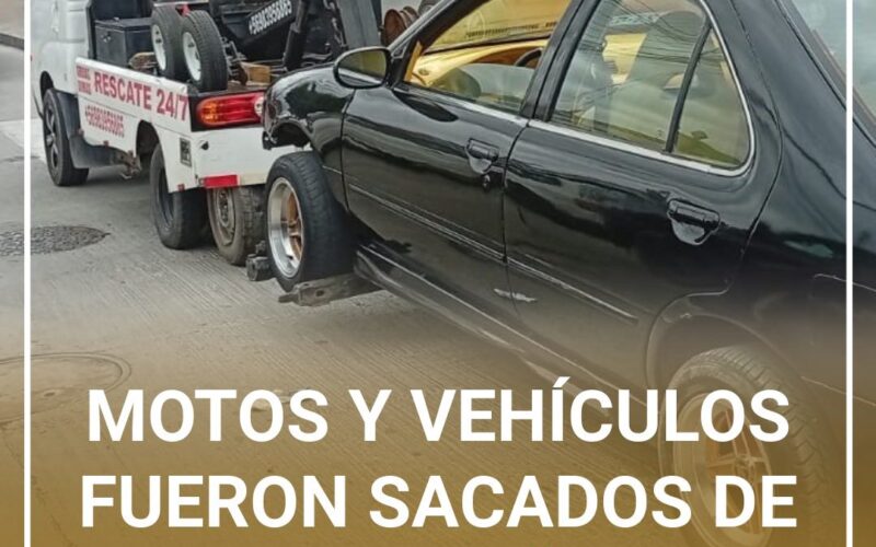 MOTOS Y VEHÍCULOS FUERON SACADOS DE CIRCULACIÓN EN VALLENAR