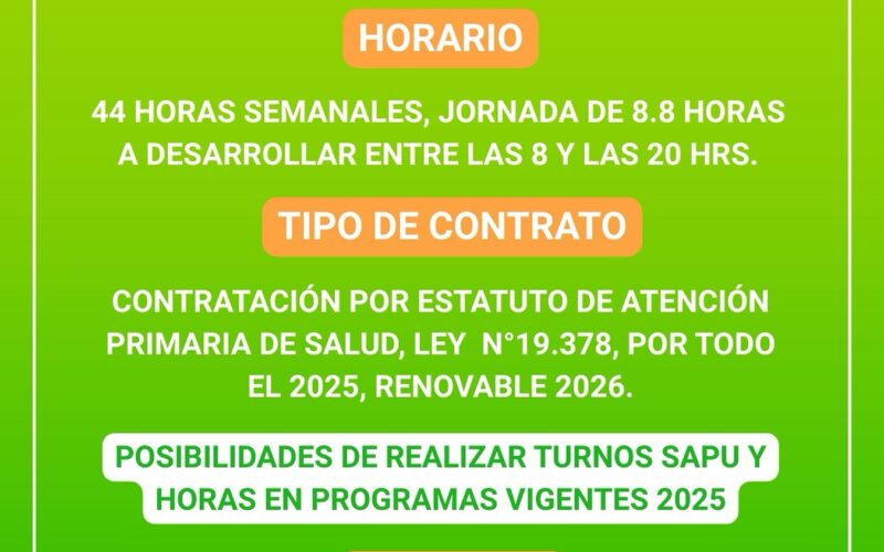 OFERTA LABORAL!