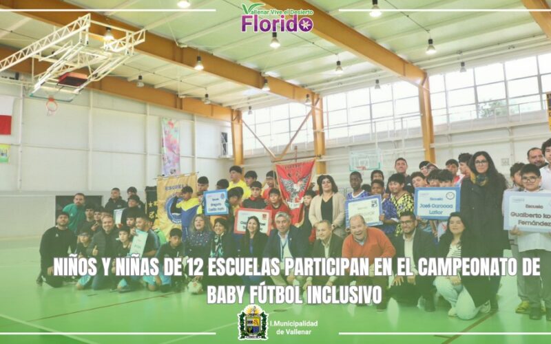 NIÑOS Y NIÑAS DE 12 ESCUELAS PARTICIPAN EN CAMPEONATO DE BABY FÚTBOL INCLUSIVO