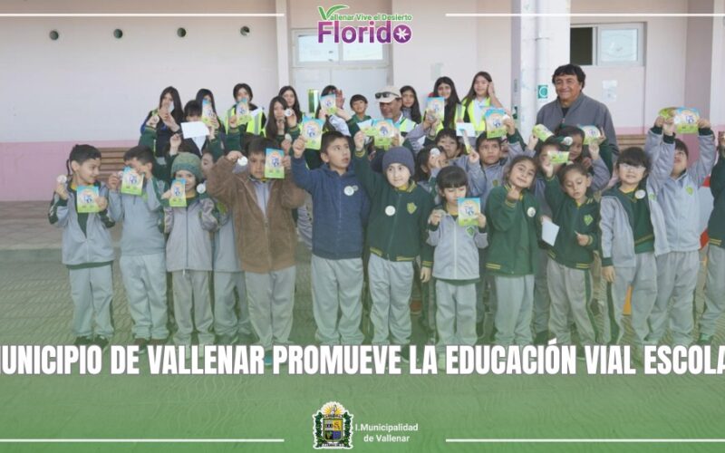 MUNICIPIO DE VALLENAR PROMUEVE LA EDUCACIÓN VIAL ESCOLAR