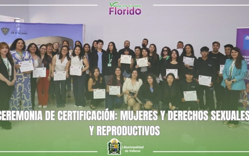 CEREMONIA DE CERTIFICACIÓN: MUJERES Y DERECHOS SEXUALES Y REPRODUCTIVOS