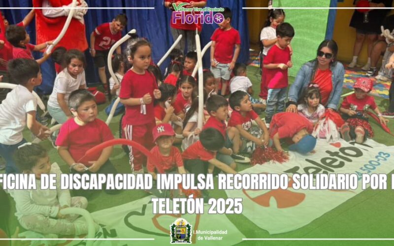 OFICINA DE LA DISCAPACIDAD IMPULSA RECORRIDO SOLIDARIO POR LA TELETÓN 2025