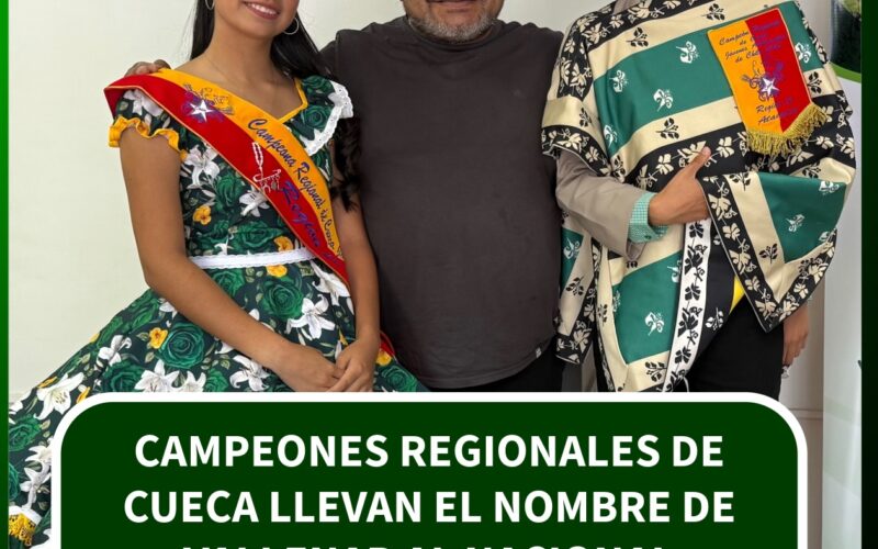 CAMPEONES REGIONALES DE CUECA LLEVAN EL NOMBRE DE VALLENAR AL NACIONAL
