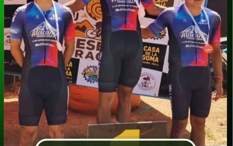 CICLISTAS VALLENARINOS LOGRAN PÓDIUM COMPLETO EN LA REGIÓN DE COQUIMBO