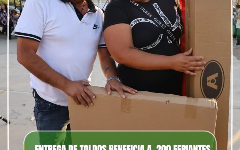 ENTREGA DE TOLDOS BENEFICIA A 200 FERIANTES DE LA JUNTA DE VECINOS N°6