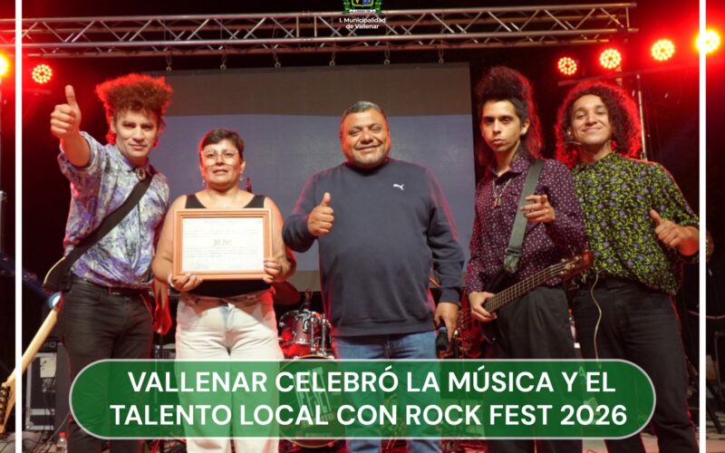VALLENAR CELEBRÓ LA MÚSICA Y EL TALENTO LOCAL CON ROCK FEST 2026