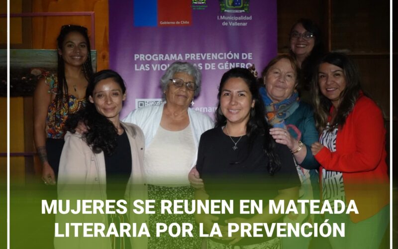 MUJERES SE REUNEN EN MATEADA LITERARIA POR LA PREVENCIÓN